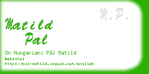 matild pal business card